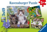 RAVENSBURGER dėlionės Cuddly Kittens 3Xx49d., 8046