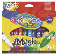 COLORINO KIDS flomasteriai keičiantys spalvas, 9+1 spalvos, 34630PTR