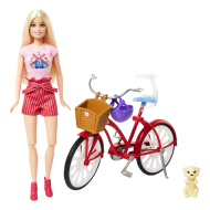 BARBIE lėlės ir dviračio rinkinys, HWJ00