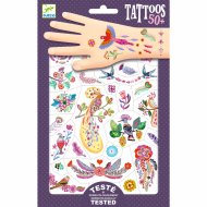 DJECO tatuiruočių rinkinys Bright birds (50+ vnt.), DJ09615
