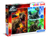 CLEMENTONI Dėlionė Jurassic world 3X48pcs., 25250
