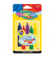 COLORINO KIDS vonios pieštukai, 5 spalvos, 67300PTR