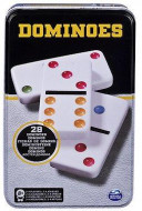 SPINMASTER GAMES žaidimas Domino, metalinėje dėžutėje, 6033156
