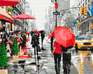 BRUSHME spalvinimo pagal skaičius rinkinys Rain in New York, BS8091