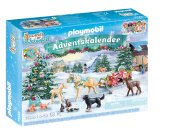 PLAYMOBIL COUNTRY Advento kalendorius Kalėdų pasivažinėjimas rogėmis, 71345