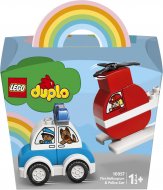 10957 LEGO® DUPLO® Creative Play Ugniagesių sraigtasparnis ir policijos automobilis