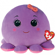 TY Squishy Beanies purple octopus squish OCTAVIA 35cm, TY39339