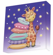 DOTZ BOX kūrybinis rinkinys piešimas deimantais giraffe pillow 22x22cm, 11NDBX078