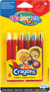 COLORINO KIDS veido puošybos kreidelės, 6 spalvos, 32629PTR