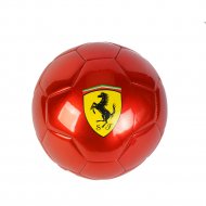 FERRARI futbolo kamuolys, metalic raudonas, 5 dydis (22cm), sint. PU oda, F771-5
