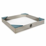 PLUM medinė smėlio dėžė Junior, žalia, 90x90x12cm, 25083