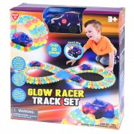 PLAYGO šviečianti trasa su mašinėle Glow Race Track, 85 dalys, 2915