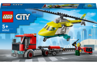 60343 LEGO® City Great Vehicles Gelbėjimo sraigtasparnio transporteris