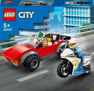 60392 LEGO® City Policijos motociklo ir automobilio gaudynės