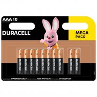DURACELL baterijos AAA, 10 vnt.,DURB066