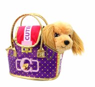 CUTEKINS pliušinis žaislas Retriverio šuniukas su nešiojimo krepšiu, 35058