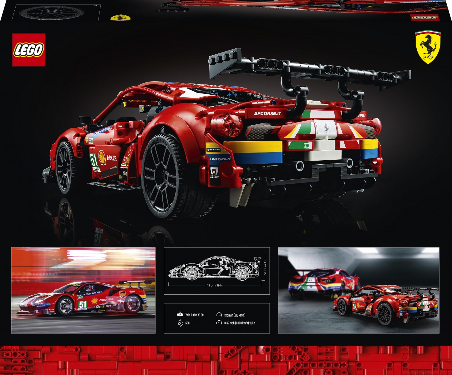 42125 LEGO® Technic Ferrari 488 GTE “AF Corse #51” | LEGO Technic