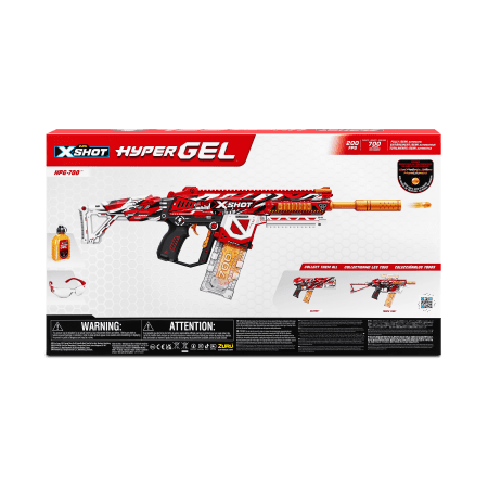 X-SHOT žaislinis šautuvas Hyper Gel, 1 serija, 20000 želinių rutuliukų, asort., 36620 