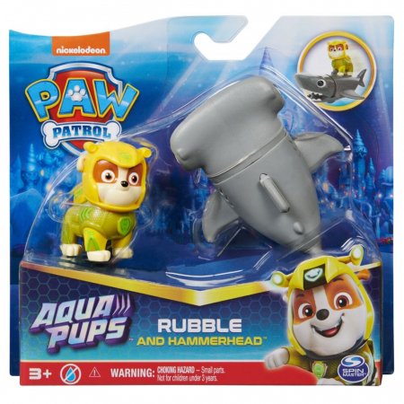 PAW PATROL figūrėlė Aqua Hero Pups Rubble, 6066146 6066146
