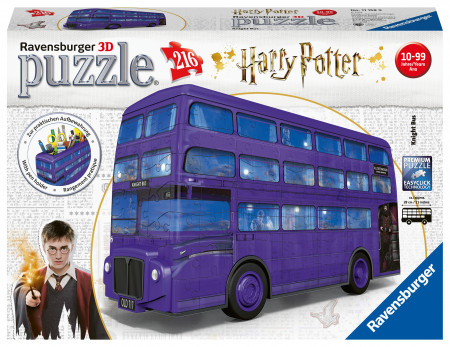 RAVENSBURGER 3D dėlionė Harry Potter Knight Bus, 216d., 11158 11158