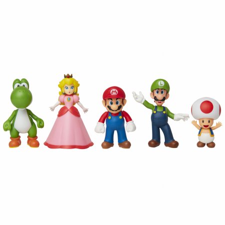 NINTENDO 5" Super Mario figūrėlių rinkinys, 5 vnt., 400904 400904