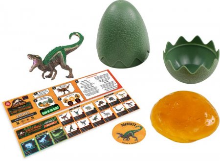 CAPTIVZ slaimo kiaušinis su dinozauro figūrėle Clash Edition, 3vnt pakuotėje, TM-JW-BESE3PK TM-JW-BESE3PK