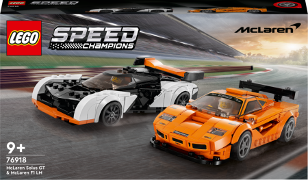 76918 LEGO® Speed Champions McLaren Solus GT ir McLaren F1 LM 76918
