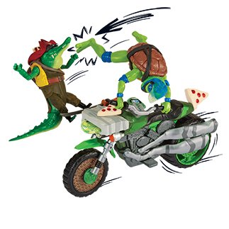 TMNT motociklas Ninja Kick su figūrėle Leonardo, 83431 83431