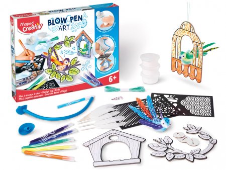 MAPED CREATIV pūčiamų flomasterių komplektas Blow Pen Pop'Art, 3154148467168 3154148467168