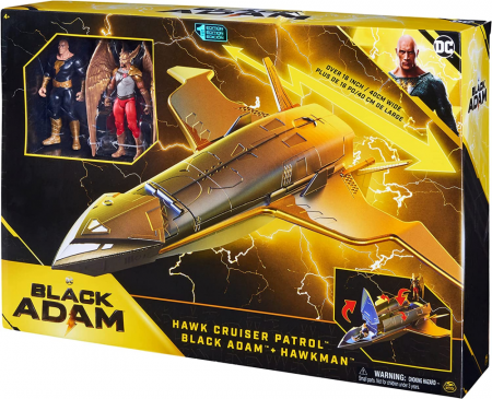BLACK ADAM kosminis laivas su Black Adam ir Hawkman figūrėlėmis, 6064871 6064871