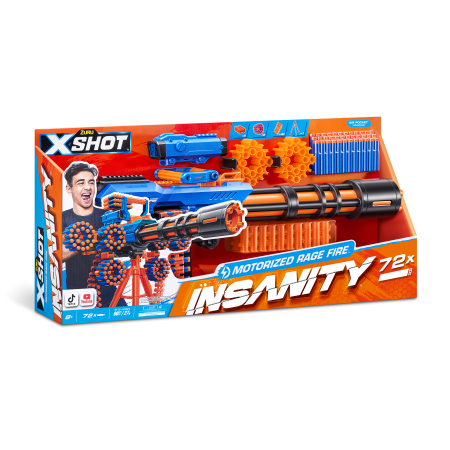 X-SHOT žaislinis šautuvas Fire Gatlin Gun Insanity, 1 serija, 36605 