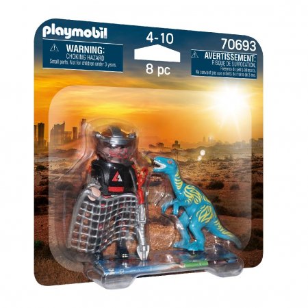 PLAYMOBIL DuoPack Velociraptorius su dinozaurų gaudytoju, 70693 70693