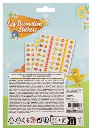 EASTER Lipdukai kiaušinių dekoravimui A5 asort., 810039 