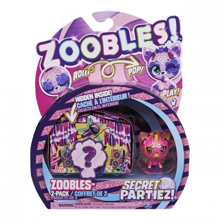 ZOOBLES figūrėlių rinkinys Animal, 2vnt, 2 serija Secret Partiez  Rock N Roll, 6064329 6064329