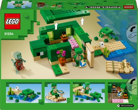 21254 LEGO®  Minecraft Vėžlių Paplūdimio Namas 