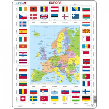 LARSEN Europos žemėlapis+Vėliavos, KL1LT KL1LT