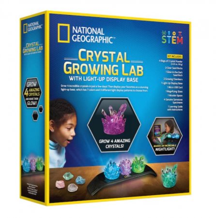 NATIONAL GEOGRAPHIC rinkinys Crystal Growing Lab, NGLITCRYSTALINT NGLITCRYSTALINT