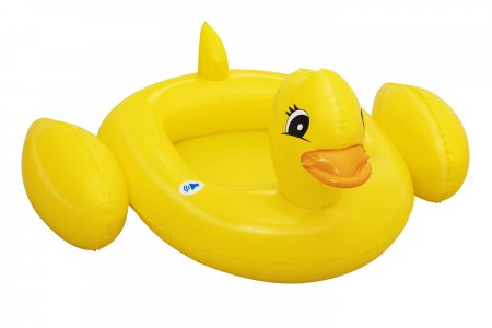 BESTWAY Funspeakers pripučiamas vaikiškas plaustas Duck su garsu, 1.02m x 0.99m, 34151 34151