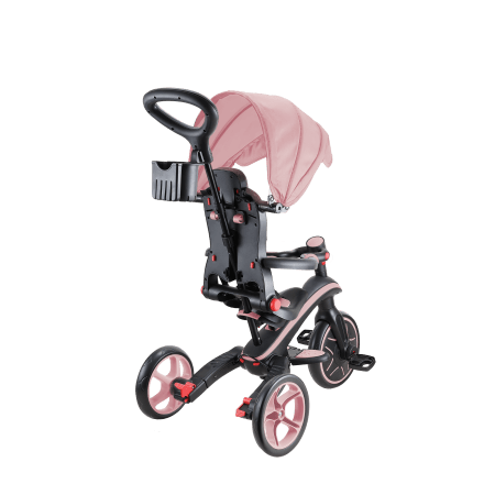 GLOBBER triratukas Explorer Trike 4in1,tamsiai pastelinis rožinis, 732-210 