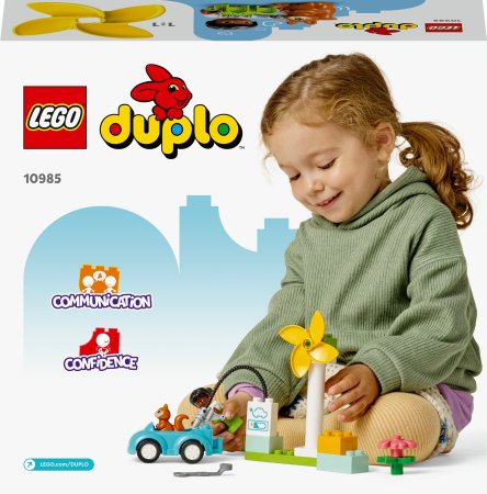 10985 LEGO® DUPLO Town Vėjo turbina ir elektromobilis 10985