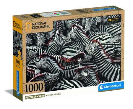 CLEMENTONI dėlionė Zebras, 1000d., 39729 39729