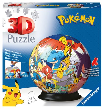 RAVENSBURGER 3D dėlionė Pokemon Ball, 72d., 11785 11785