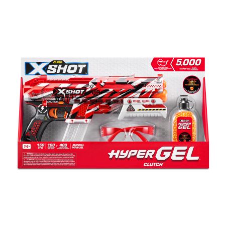 X-SHOT žaislinis šautuvas Hyper Gel, 1 serija, 5000 želinių rutuliukų, asort., 36622 36622
