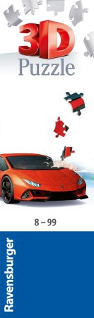 RAVENSBURGER 3D dėlionė Lamborghini Hurac?n EVO-Arancio, 108d., 11571 