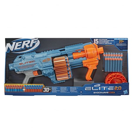 NERF žaislinis šautuvas Elite 2.0 Shockwave, E9527EU4 E9527EU4