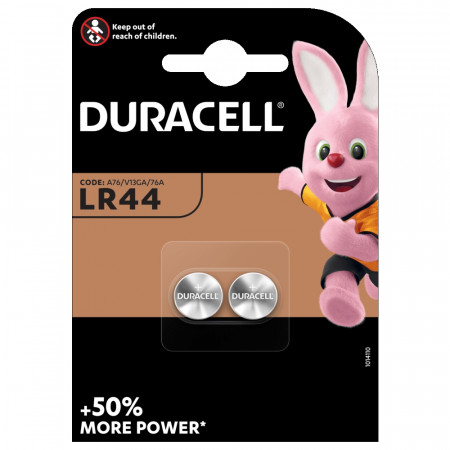 DURACELL baterijos LR44 1,5V, 2 vnt., DURSC51 