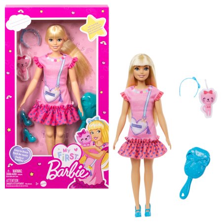 BARBIE Lėlė My First Barbie, šviesiaplaukė, HLL19 HLL19