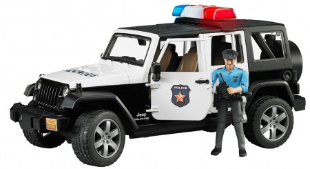 BRUDER policijos džipas Wrangler, su policininku ir priedais,  2526 2526