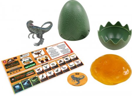 CAPTIVZ slaimo kiaušinis su dinozauro figūrėle Clash Edition, 3vnt pakuotėje, TM-JW-BESE3PK TM-JW-BESE3PK