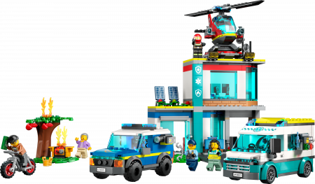 60371 LEGO® City Skubiosios pagalbos transporto priemonių būstinė 60371